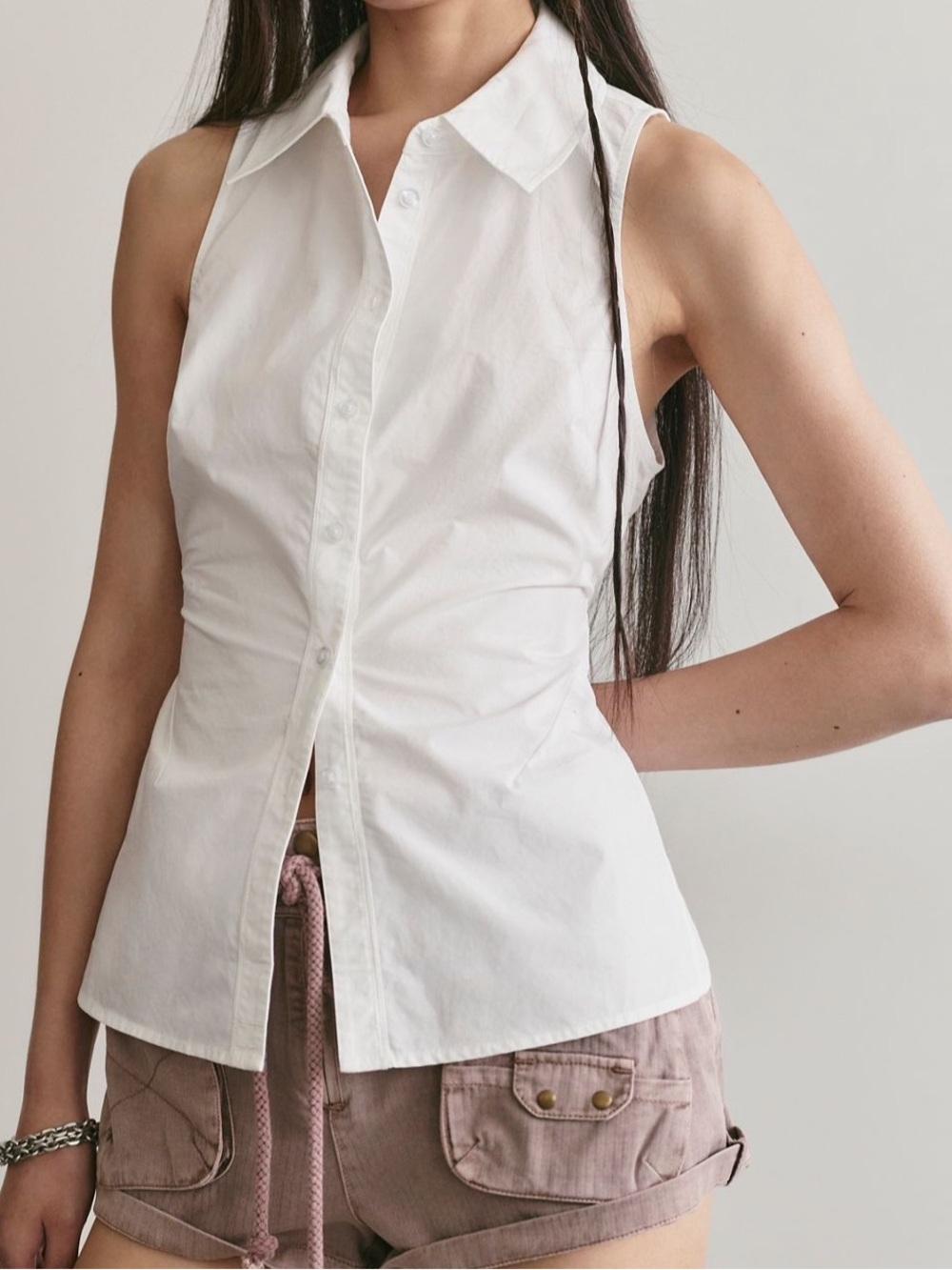 Free people ladies button up top size XL